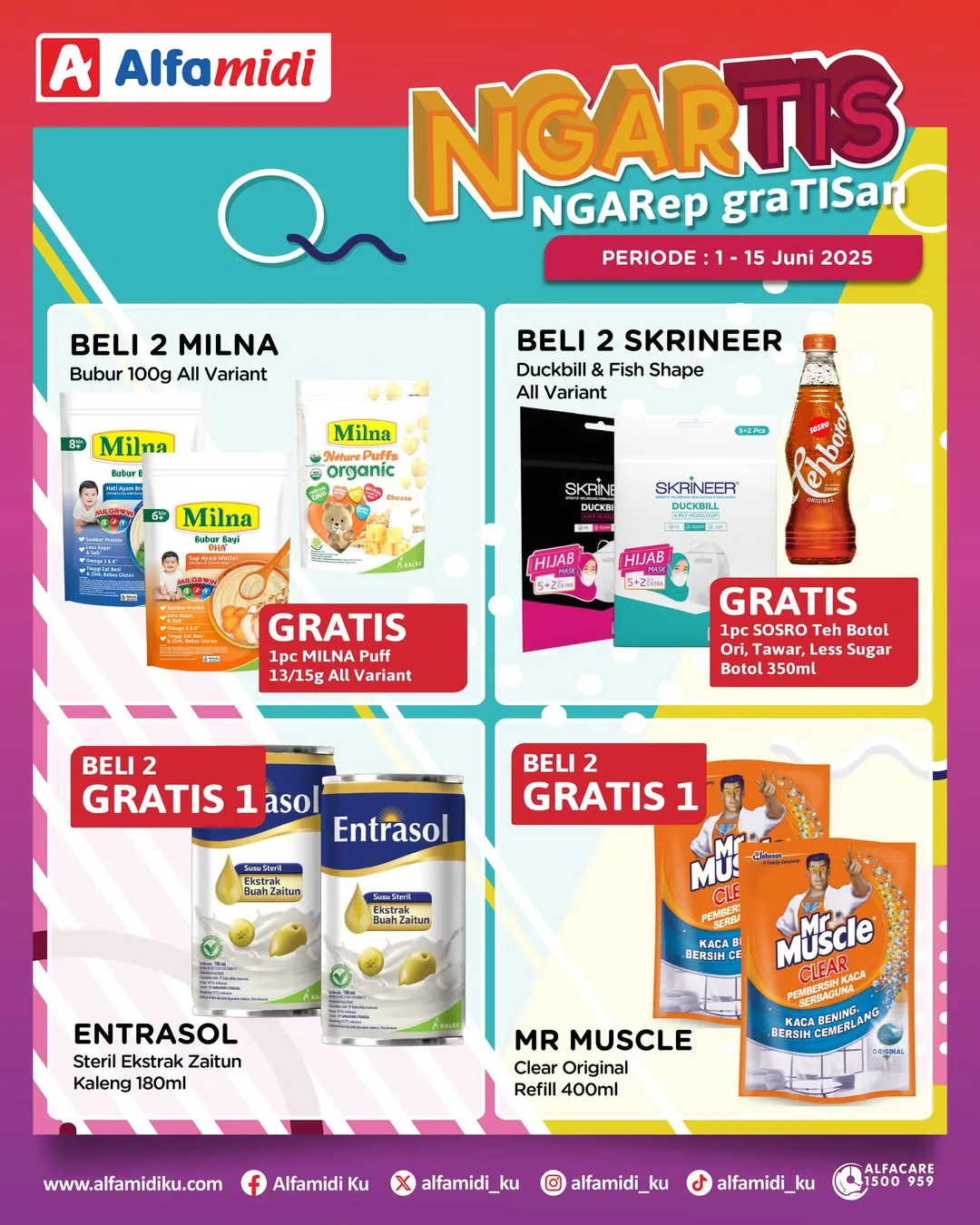 Promo Alfamidi Ngartis (Ngarep Gratisan) Periode 1-15 Juni 2025