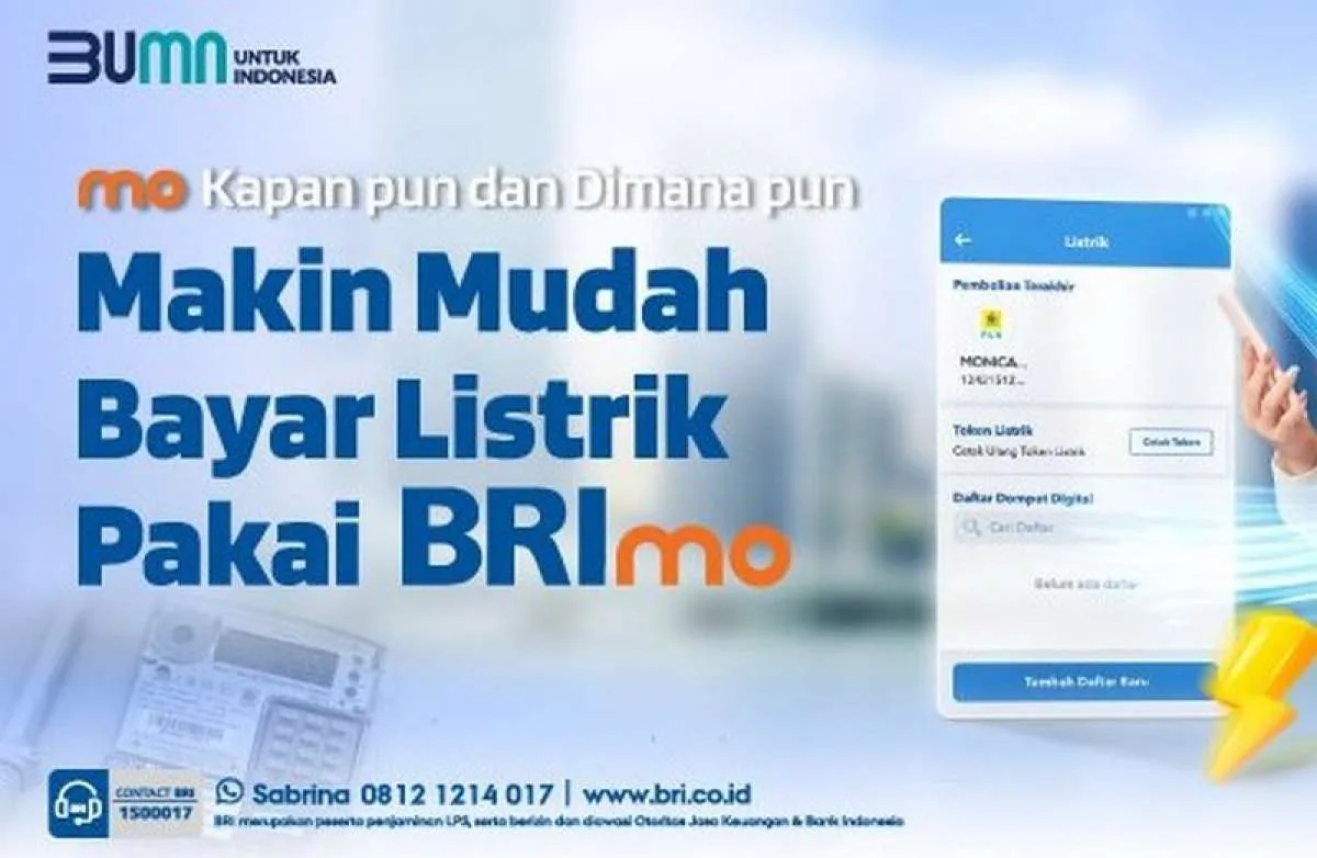 Cara Beli Token Listrik Prabayar di BRImo dan Bayar Tagihan Pascabayar