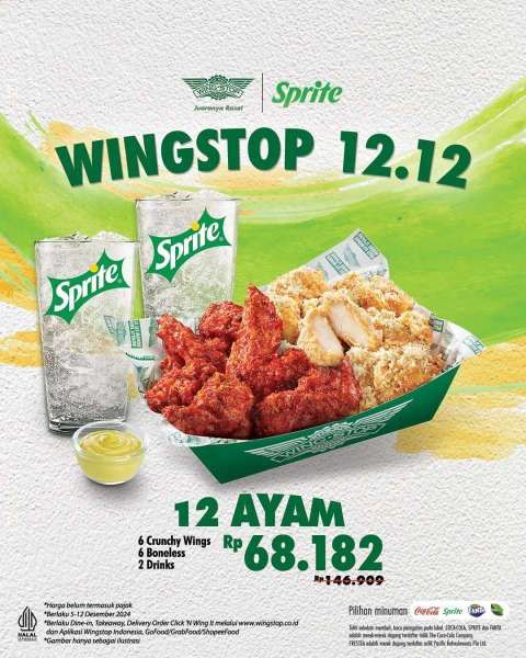 Promo 12.12 di Wingstop 5-12 Desember 2024