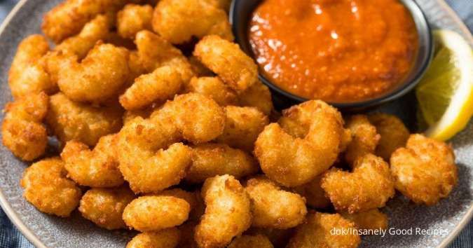 Resep Udang Popcorn Krispi Saus Sambal, si Udang Mungil Mirip Popcorn