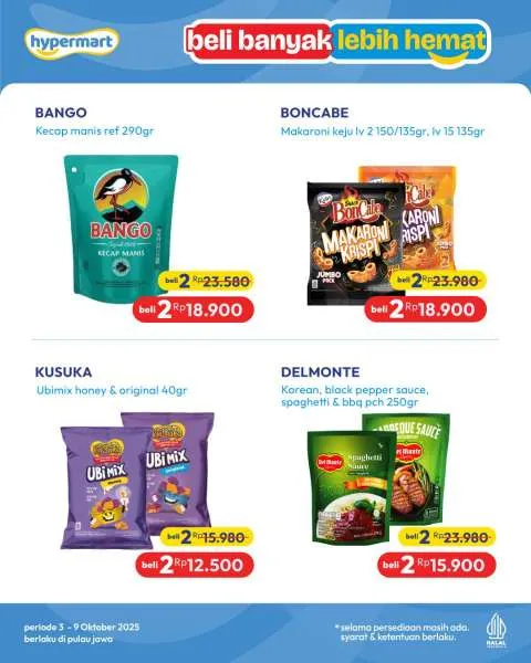 Promo Hypermart Beli Banyak Lebih Hemat Periode 3-9 Oktober 2025