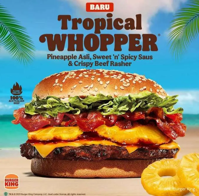 Promo Burger King Maret-April 2023 Tropical Whopper