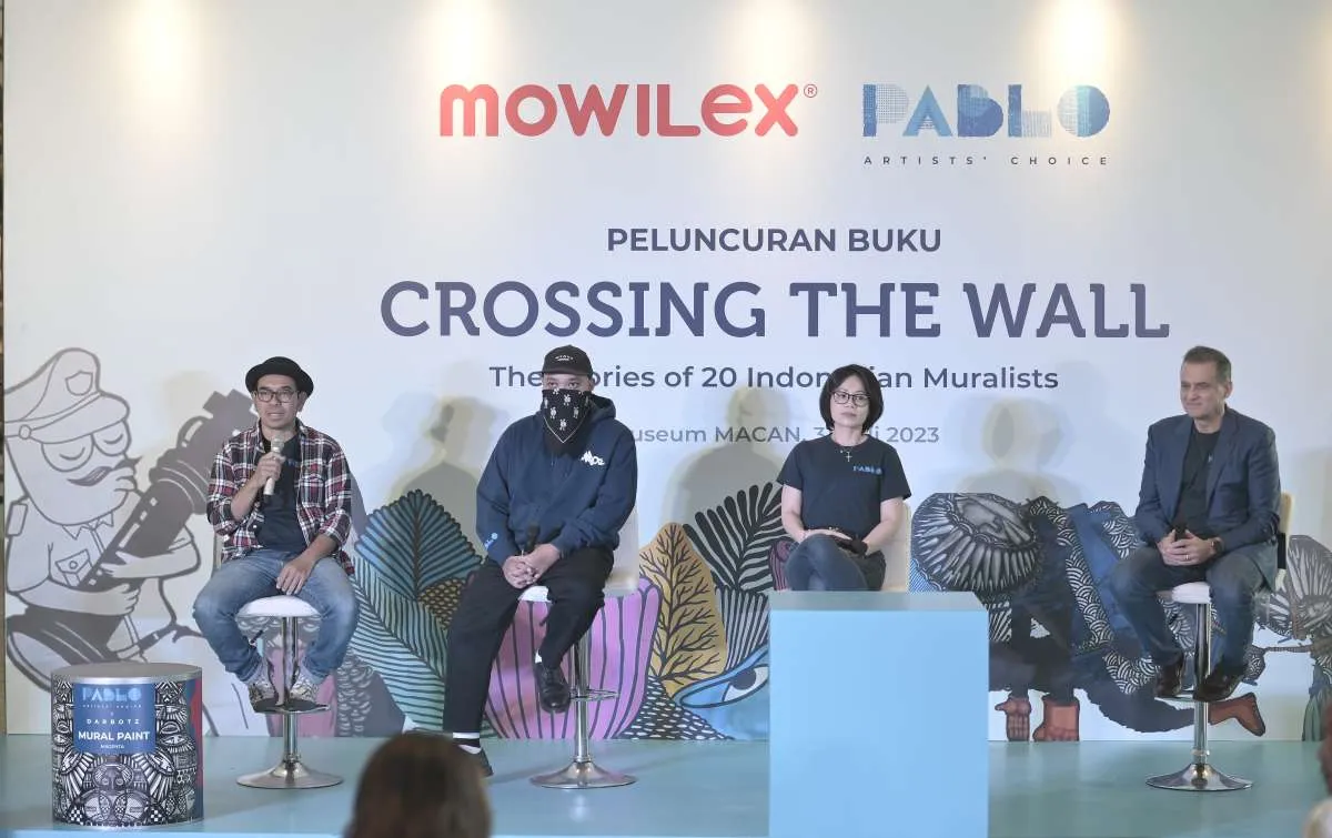 Apresiasi Seniman, Mowilex Luncurkan Buku Crossing The Wall & Produk Cat Khusus Mural