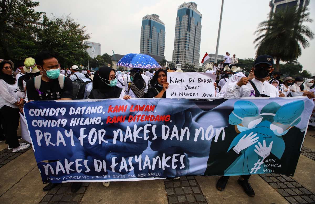 Tenaga Honorer Nakes dan Non-Nakes Tuntut Diangkat Jadi ASN