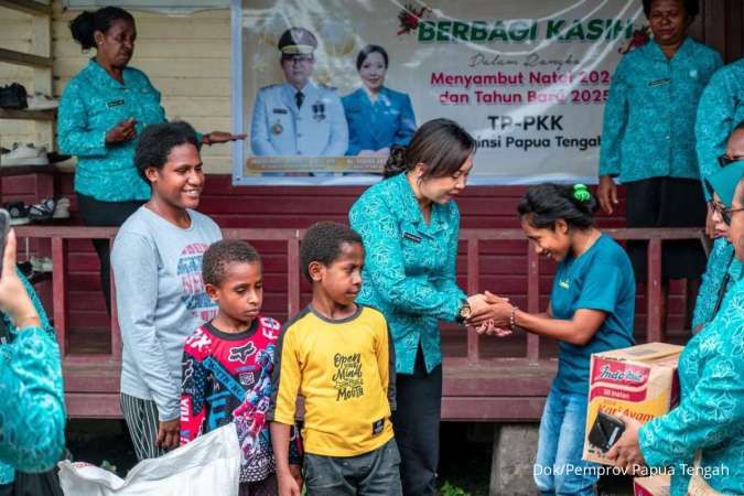 TP-PKK Provinsi Papua Tengah Sambut Natal-Tahun Baru Bersama 323 Anak Panti Asuhan