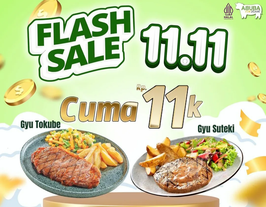 Promo 11.11 Abuba Steak Flash Sale