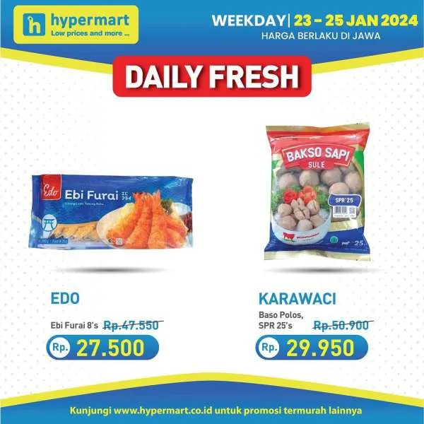 Promo Hypermart Hyper Diskon Weekday Periode 23-25 Januari 2024