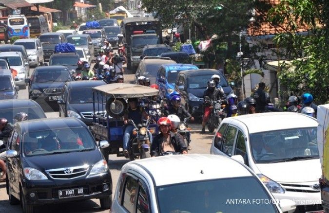 Jumlah kendaraan di Cirebon melonjak