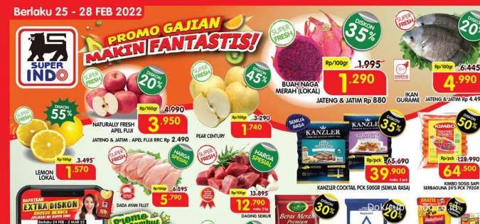 JSM Superindo Promo February 25-28 2022, Enjoy Big Discounts on Weekends