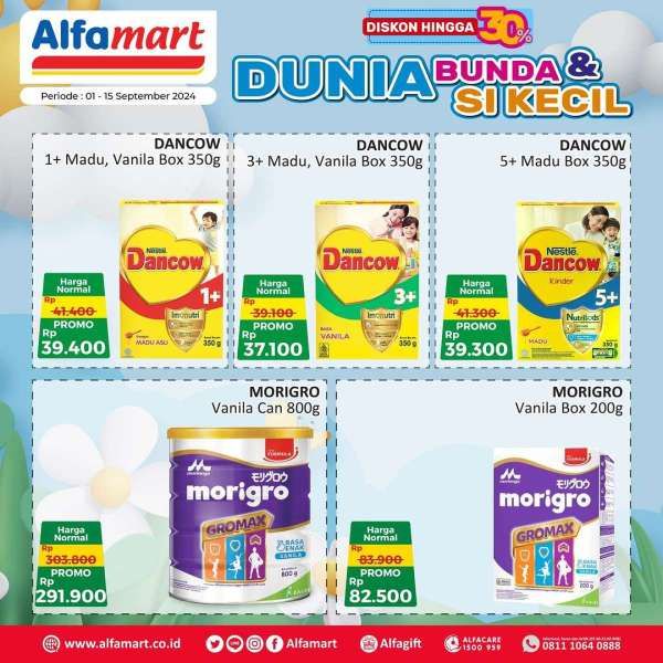 Promo Alfamart 1-15 September 2024 Dunia Bunda dan Si Kecil