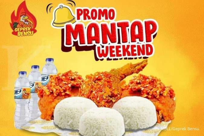 Promo Weekend Geprek Bensu 8-10 Oktober 2021, Paket Serba Banyak Hanya Rp 50.000