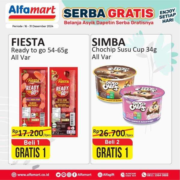 Promo Alfamart Serba Gratis 16-31 Desember 2024