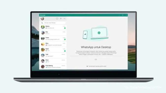 Tampilan WhatsApp Web