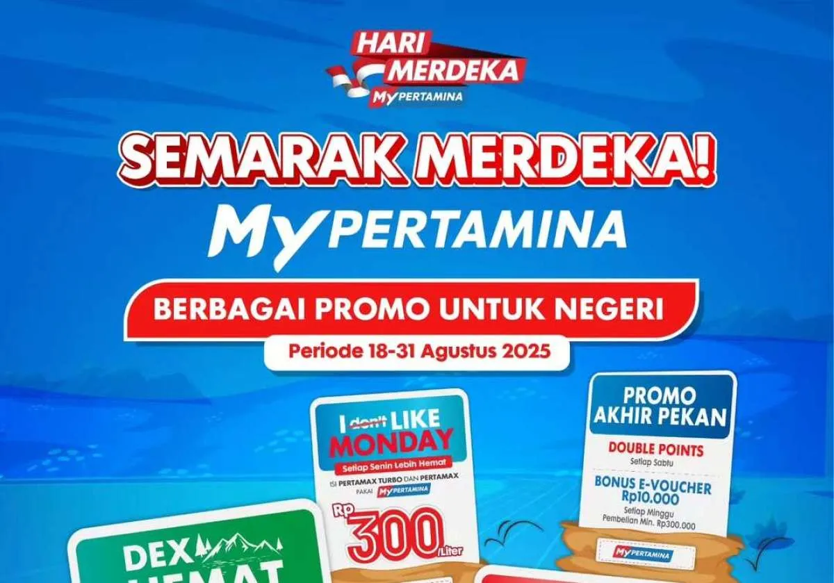 Promo Pertamina Semarak Merdeka 18-31 Agustus 2025, Diskon BBM hingga Voucher 