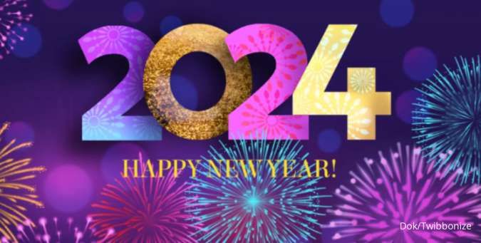 30 Twibbon Happy New Year 1 Januari 2024, Desain Menarik dan Terbaru