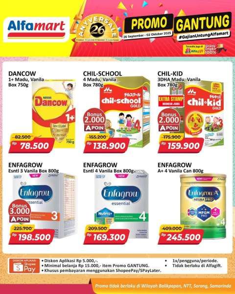 Promo Alfamart Gantung Periode 26 September-2 Oktober 2025
