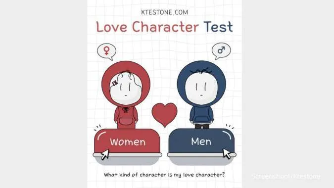 Viral Kuis Love Character Test Ktestone di Twitter, Begini Cara Membuatnya 