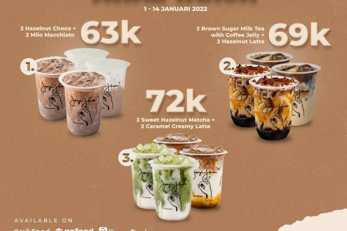 Terakhir! Promo Janji Jiwa 14 Januari 2022, Paket Isi 4 Minuman Harga Lebih Hemat