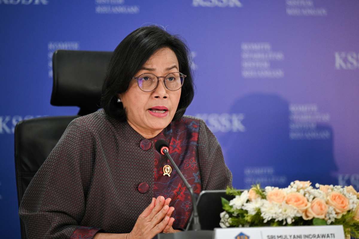 Menko Airlangga Tepis Isu Sri Mulyani Mundur
