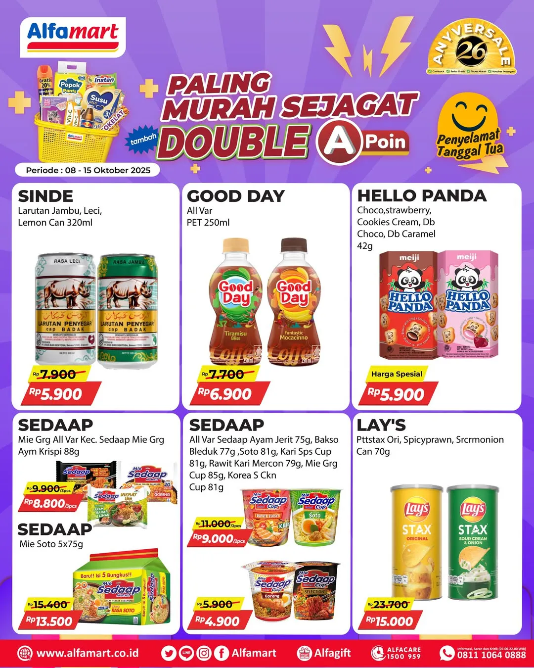 Promo Alfamart Paling Murah Sejagat Periode 8-15 Oktober 2025