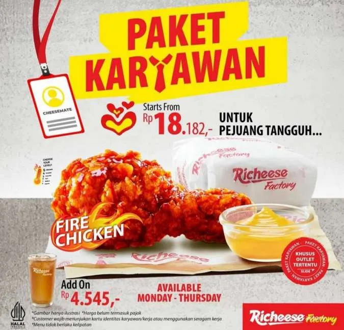Promo Richeese Factory Paket Karyawan