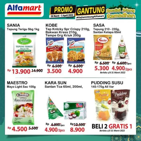 Promo Alfamart Gantung Periode 28 Maret-3 April 2022