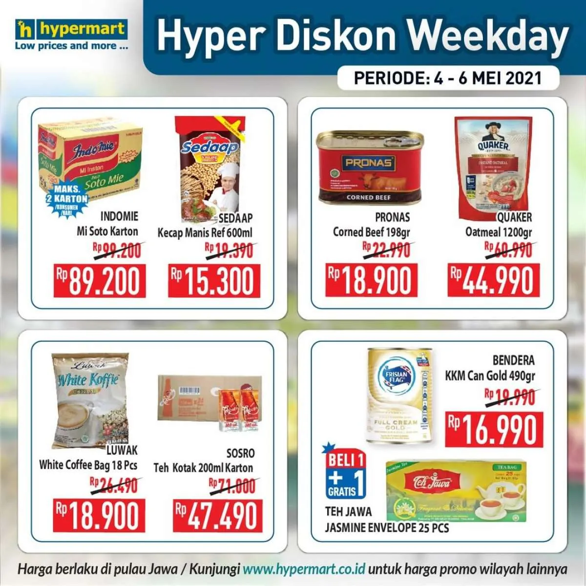 Paling baru! Promo Hypermart weekday 4-6 Mei 2021, Hyper Diskon