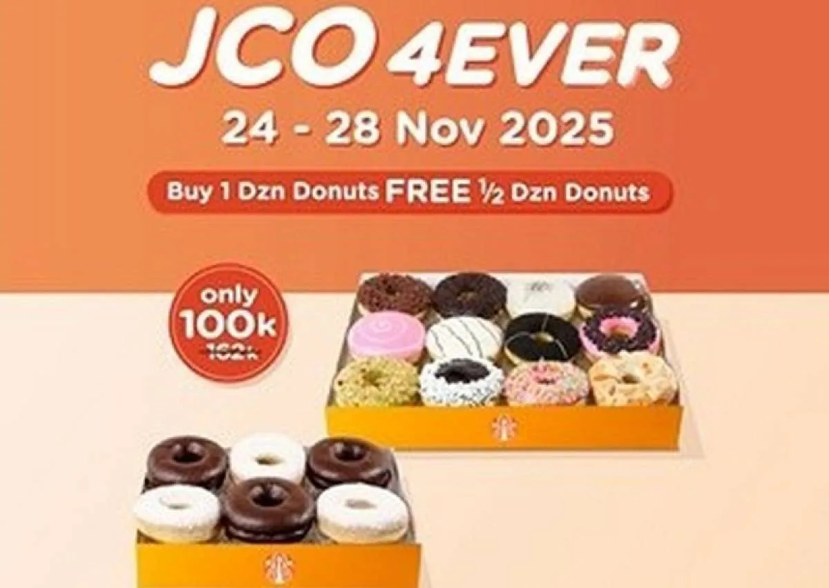 Promo J.CO Terbaru November 2025, Gratis 1/2 Lusin Donut Mulai Besok!