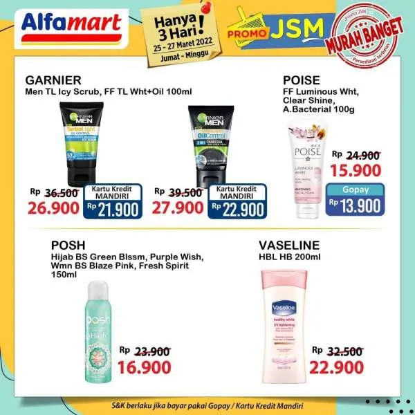 Promo JSM Alfamart Periode 25-27 Maret 2022