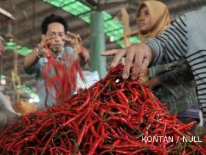 Produksi merosot, harga cabai kembali melonjak