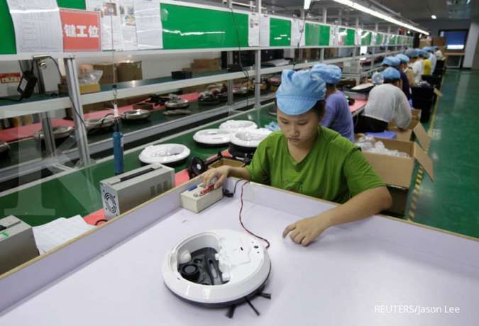 Pertumbuhan produksi industri China melambat pada April
