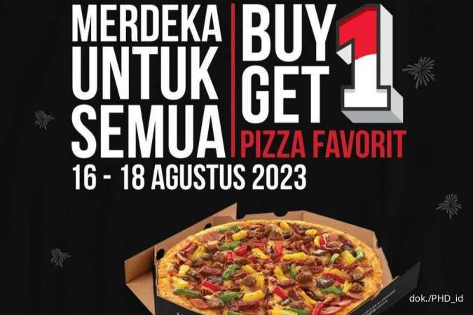 Promo PHD di Momen Kemerdekaan 17 Agustus 2023, Buy 1 Get 1 Pizza Reguler