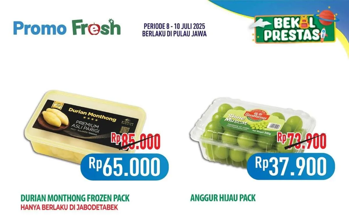Promo Hypermart Weekday 8-10 Juli 2025, Durian Monthong Frozen Diskon Rp 20.000
