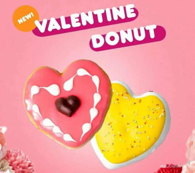 Promo Dunkin Februari 2023 Menu Donut Valentine