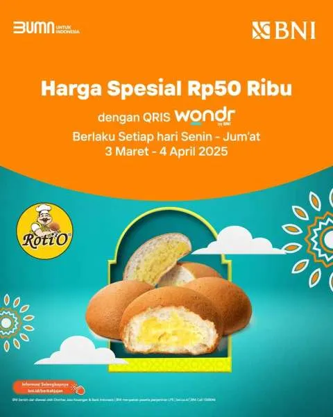 Promo Roti O BNI Super Hemat