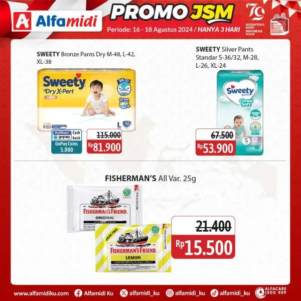 Promo JSM Alfamidi Spesial Kemerdekaan Periode 16-18 Agustus 2024