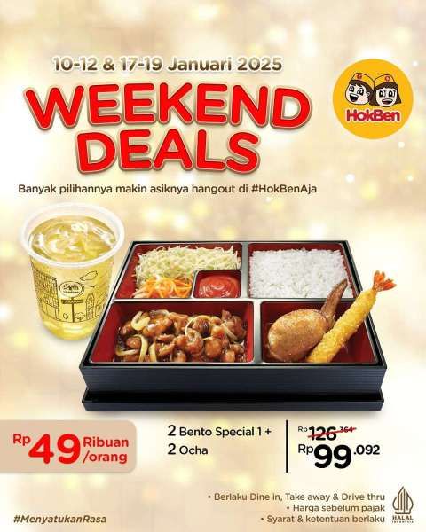 Promo HokBen Weekend 17-19 Januari 2025