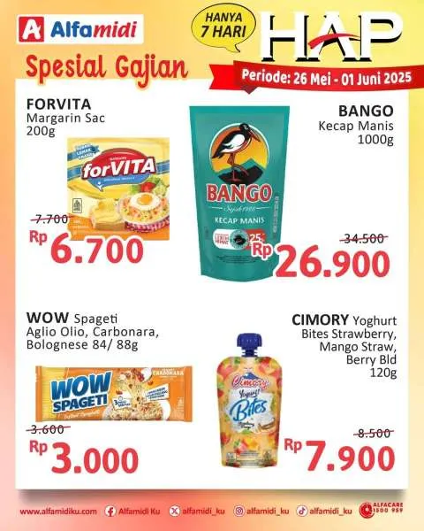 Promo Alfamidi Hemat Satu Pekan Periode 26 Mei-1 Juni 2025