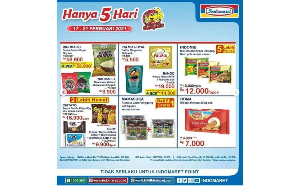 Promo Indomaret Hanya 5 Hari kejar diskonnya, 17-21 Februari!