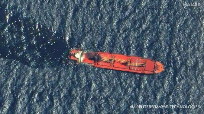 Kapal Kargo Rubymar yang Diserang Houthi Telah Tenggelam