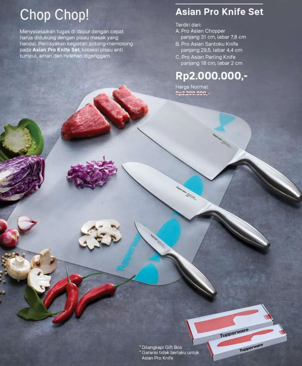 Katalog promo Tupperware September 2020, ada potongan harga untuk pisau