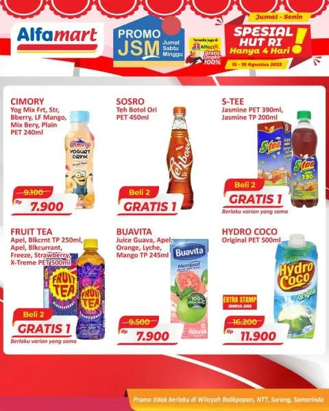 Promo JSM Alfamart Periode 15-18 Agustus 2025