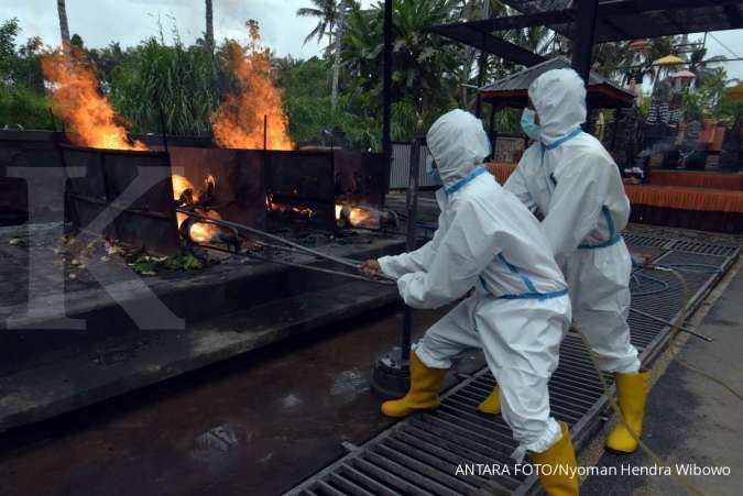 Corona di Indonesia: Kremasi korban meninggal Covid-19 di Bali