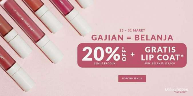 Promo Makeup BLP, Diskon 20% + Free Lip Coat Berlaku Sampai 31 Maret 2022