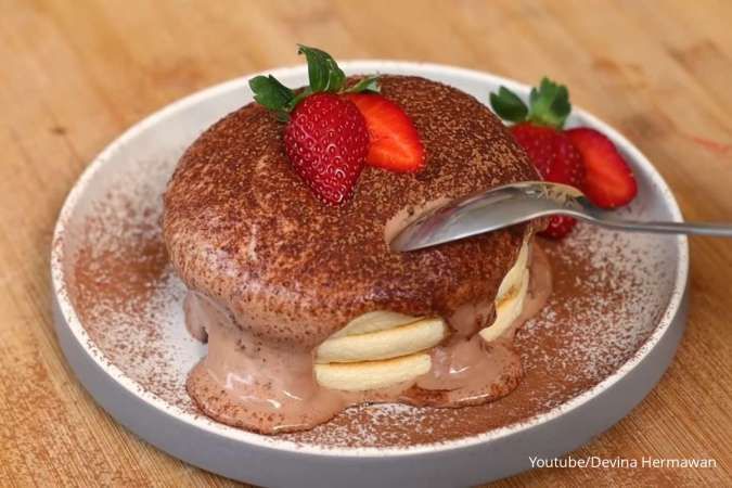 Resep Fluffy Japanese Pancake Ala Pan & Co yang Super Tebal dan Selembut Spons