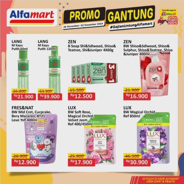 Promo Alfamart Gantung 26 November-2 Desember 2024