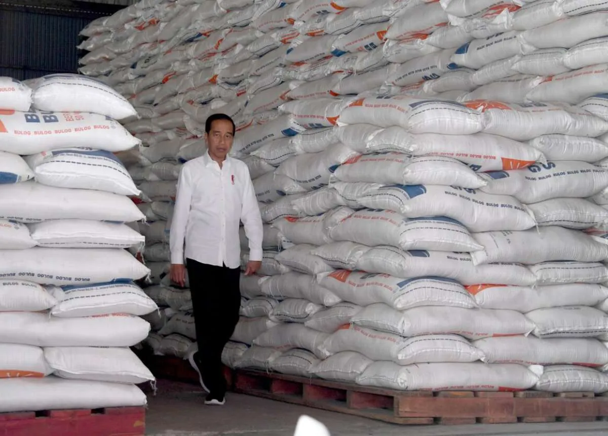 Presiden Jokowi Pastikan Cadangan Beras Aman untuk Stabilkan Harga