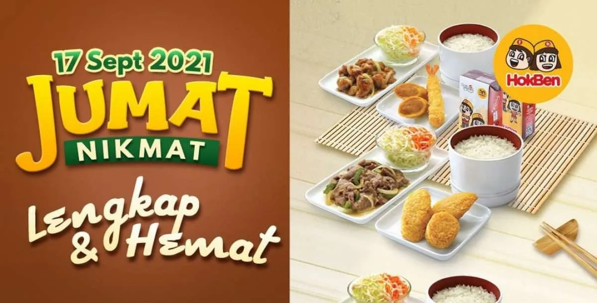 Promo HokBen 17 September 2021, dapatkan promo Jumat nikmat dengan potongan harga