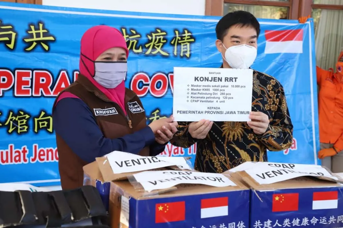 Pemprov Jatim terima bantuan 70.000 masker untuk dukung gerakan Jatim bermasker