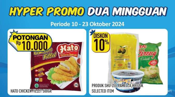 Promo Hypermart Dua Mingguan Terbaru, Nugget-Chicken Fillet Diskon Rp 10.000